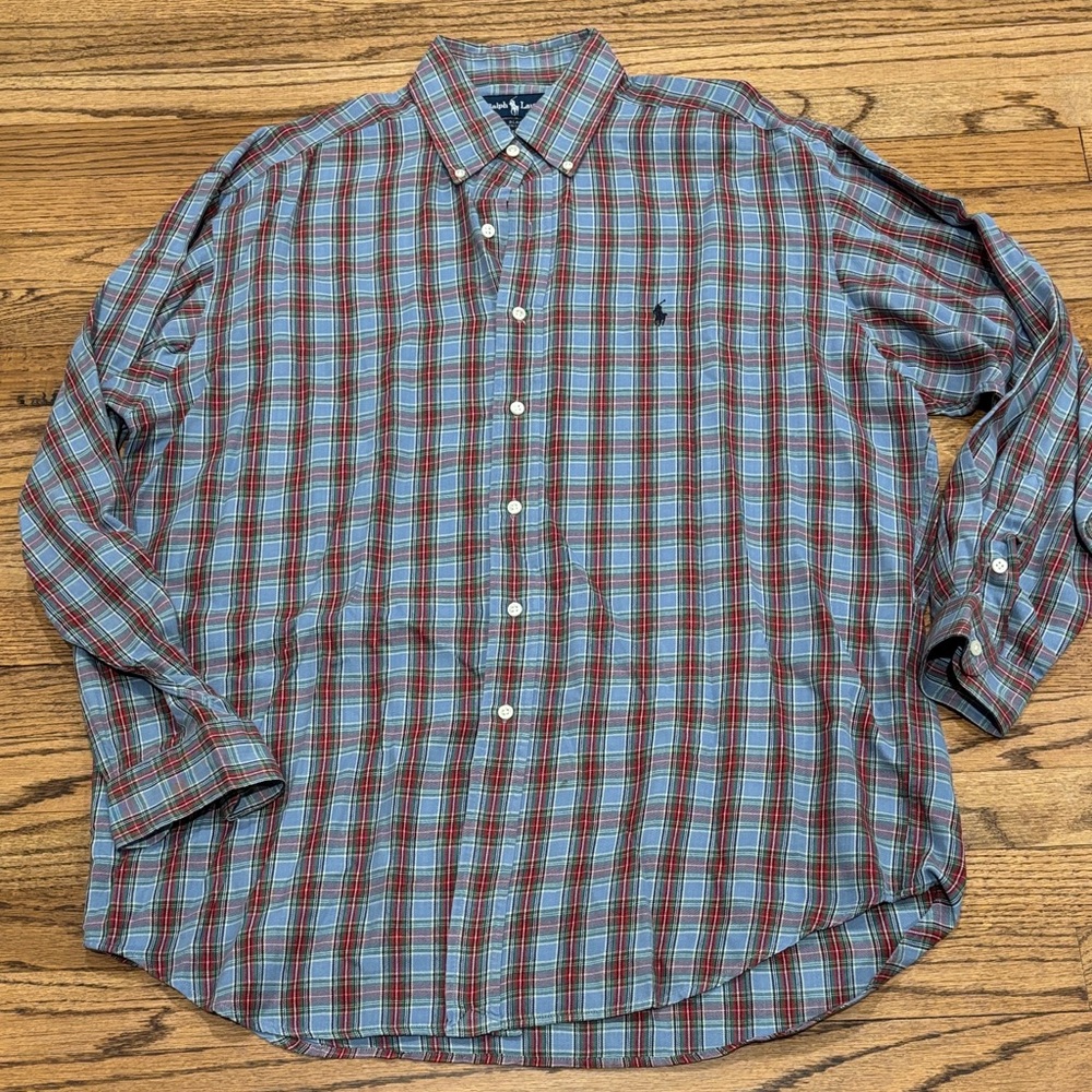 Ralph Lauren Blake Men's Plaid Button-Down Shirt Large